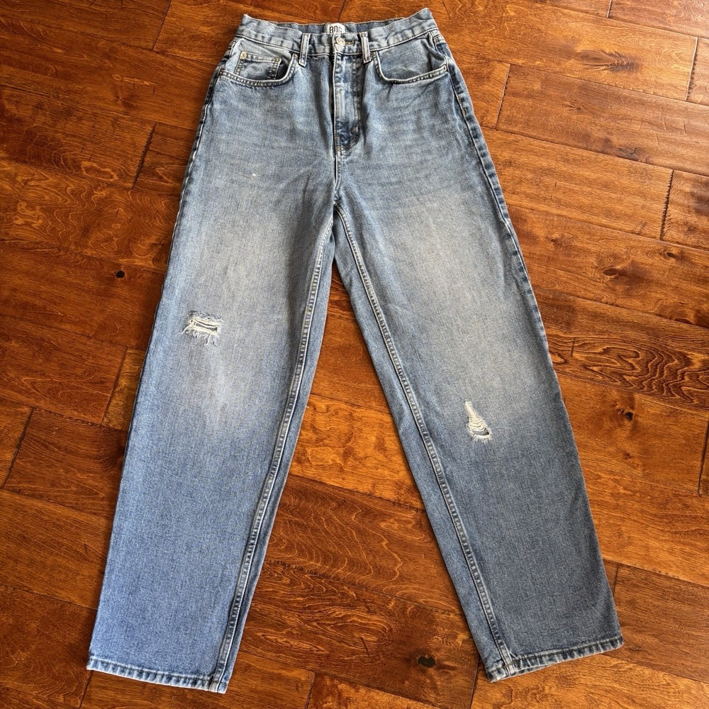 BDG Urban Outfitters Women's Jeans High Rise Baggy Blue Size-28 - Picture 1 of 15